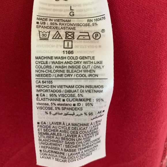 Old Navy Red Ditsy Floral Printed Pullover Swing Dress Summer Dress🌺💐🌷 - Picture 6 of 6